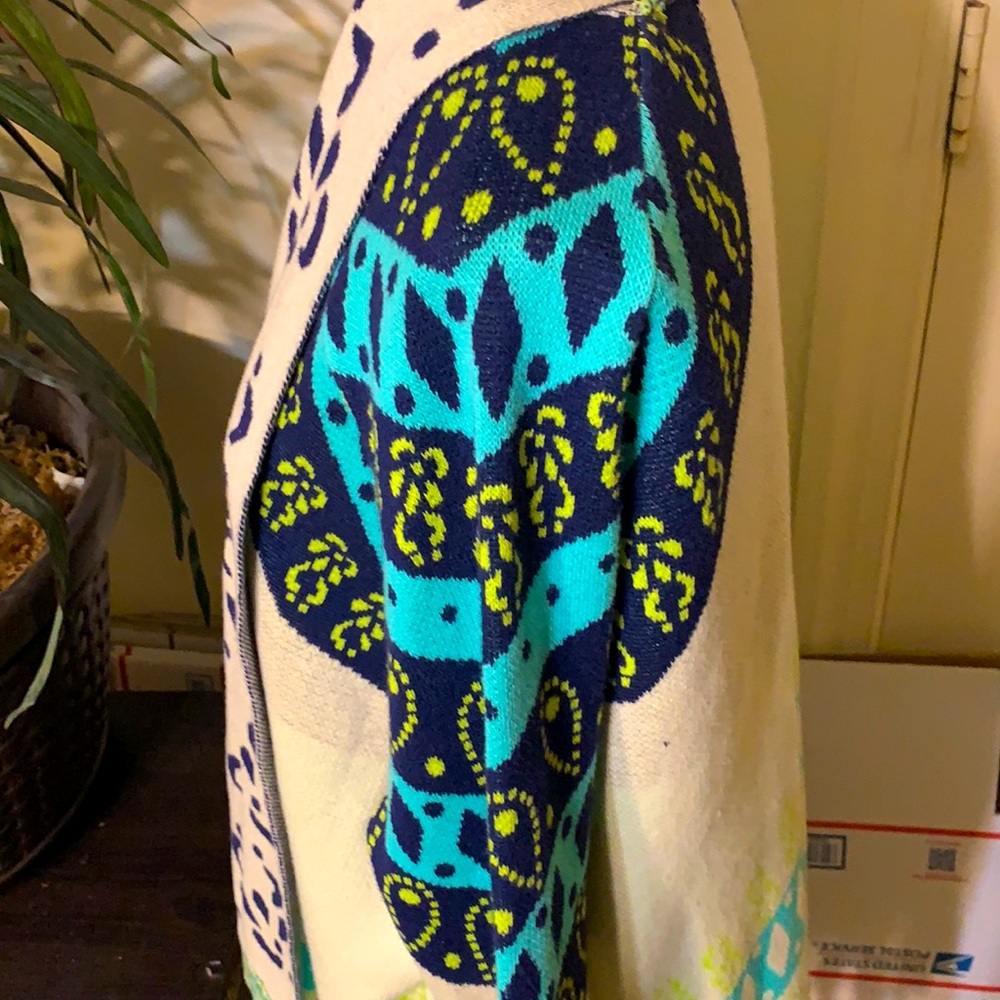 Gypsy 05 Fringe Open Front Cardigan Large - image 5